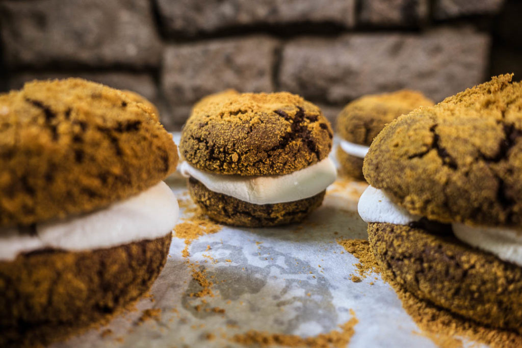 Chocolate Crinkle S’mores