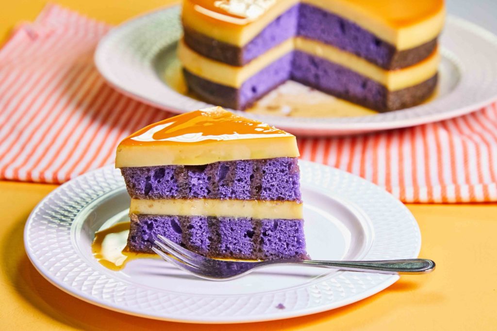 Ube Custard Cake / Ube Leche Flan Cake Recipe