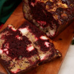 Banana & Red Velvet Walnut And Cream Cheese Loaf